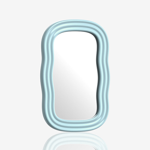 CONNECTORIAL [6회차 예약중 / 9월 말 배송] Wave Mirror-Mint Green(Small)
