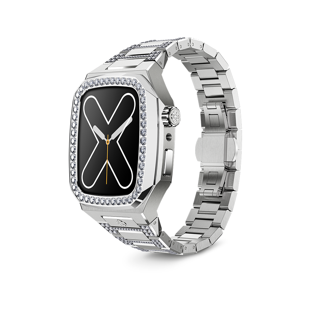 골든컨셉 애플워치 케이스 EVD 41mm 실버 Apple Watch Case - EVD - Iced Silver  [추성훈 시계]